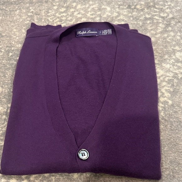 RALPH LAUREN PURPLE LABEL MENS CARDIGAN SIZE L - Picture 9 of 13